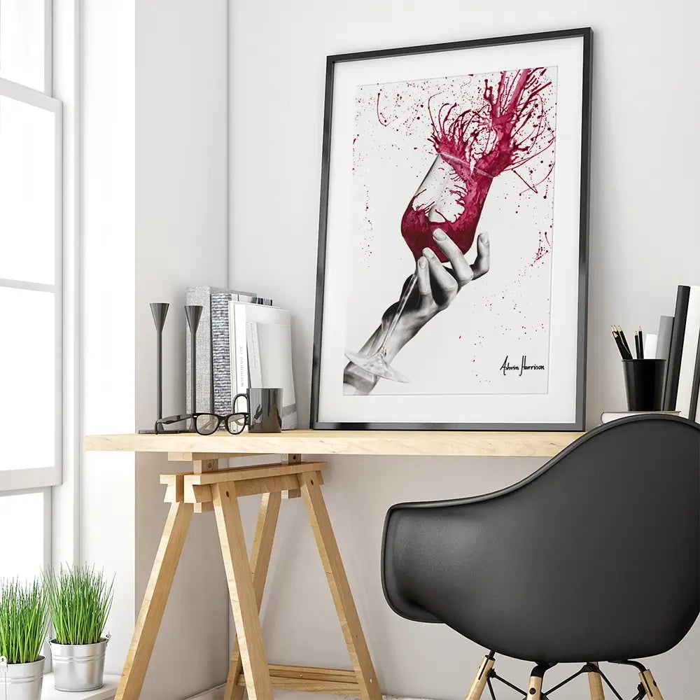 Wine Twirl Framed Art Print Wine Twirl Framed Art Print wall art product Ashvin Harrison