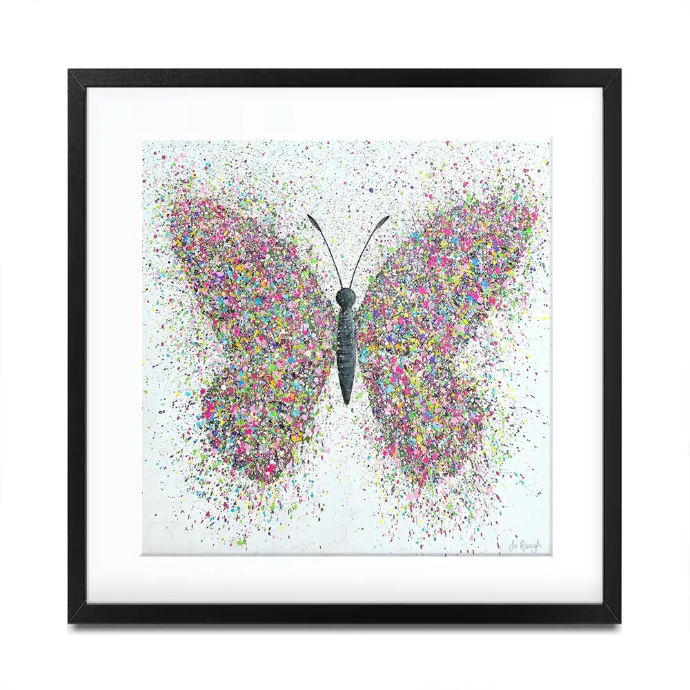 Wings Of Love Square Framed Art Print Wings Of Love Square Framed Art Print wall art product Jo Gough