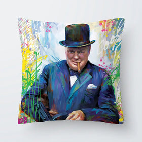 Winston Churchill Cushion Winston Churchill Cushion wall art product Art Print Shop