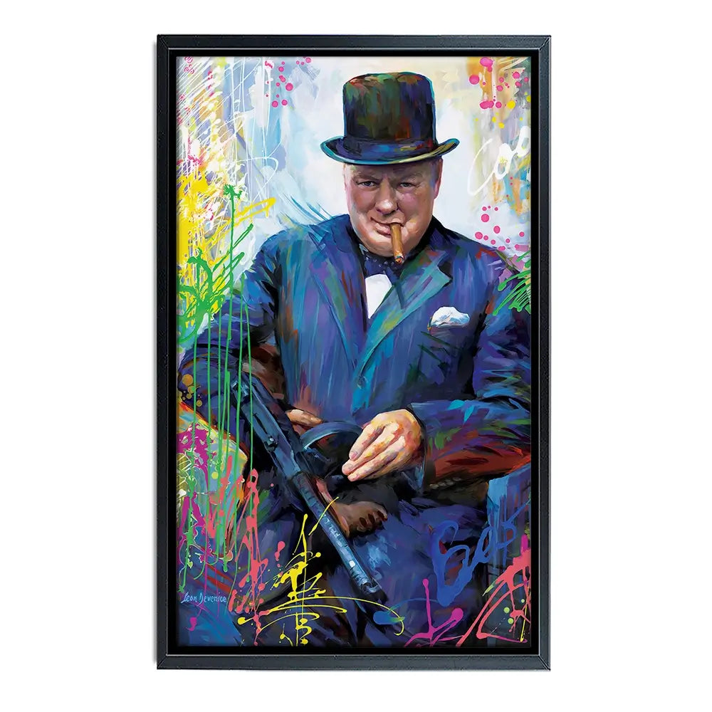 Winston Churchill Oversized Canvas Print Winston Churchill Oversized Canvas Print wall art product Art Print Shop