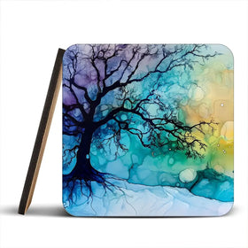 Winter Dawn Coaster Set Winter Dawn Coaster Set wall art product Art Print Shop