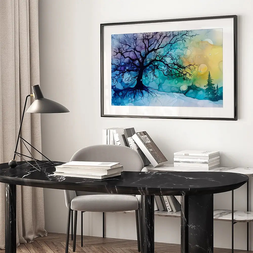 Winter Dawn Framed Art Print Winter Dawn Framed Art Print wall art product David Alexander Elder