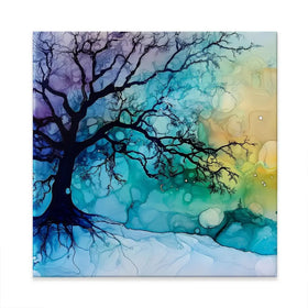 Winter Dawn Square Canvas Print Winter Dawn Square Canvas Print wall art product Art Print Shop