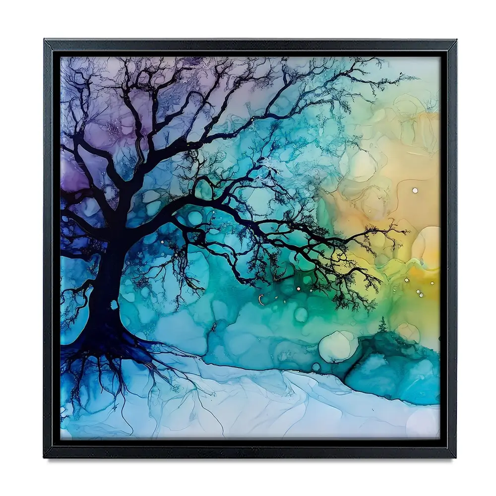 Winter Dawn Square Canvas Print Winter Dawn Square Canvas Print wall art product Art Print Shop