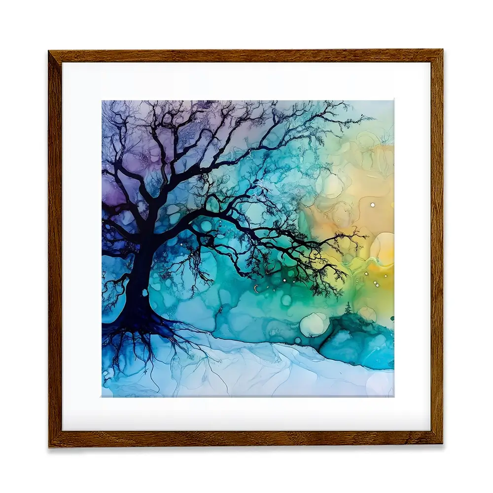 Winter Dawn Square Framed Art Print Winter Dawn Square Framed Art Print wall art product Art Print Shop