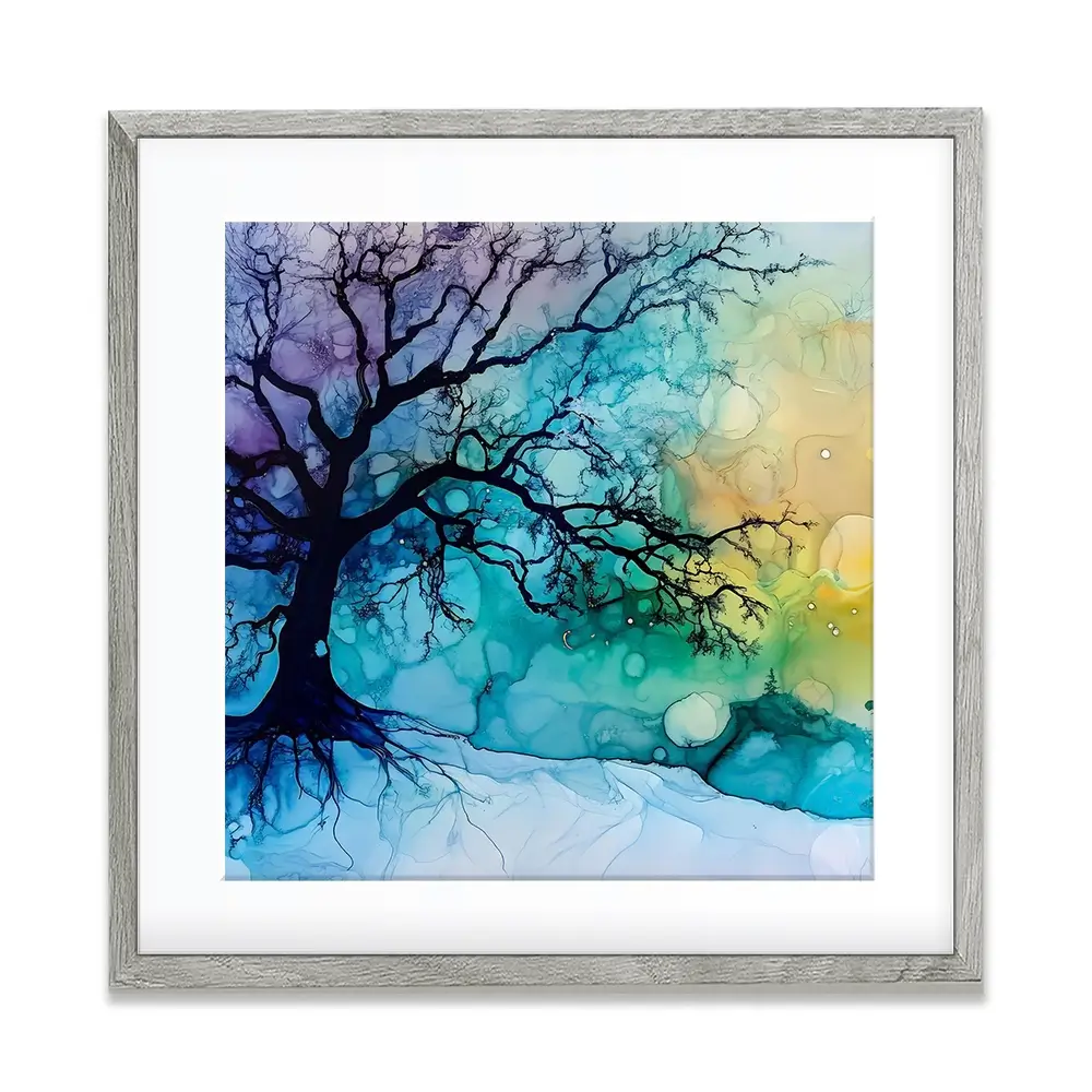 Winter Dawn Square Framed Art Print Winter Dawn Square Framed Art Print wall art product Art Print Shop