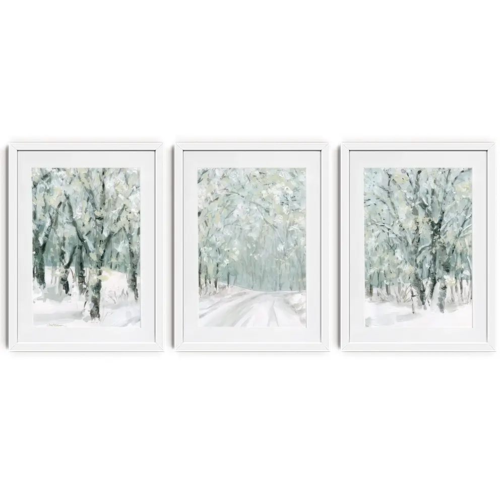 Winter Lane Framed Art Print Trio Winter Lane Framed Art Print Trio wall art product Carol Robinson