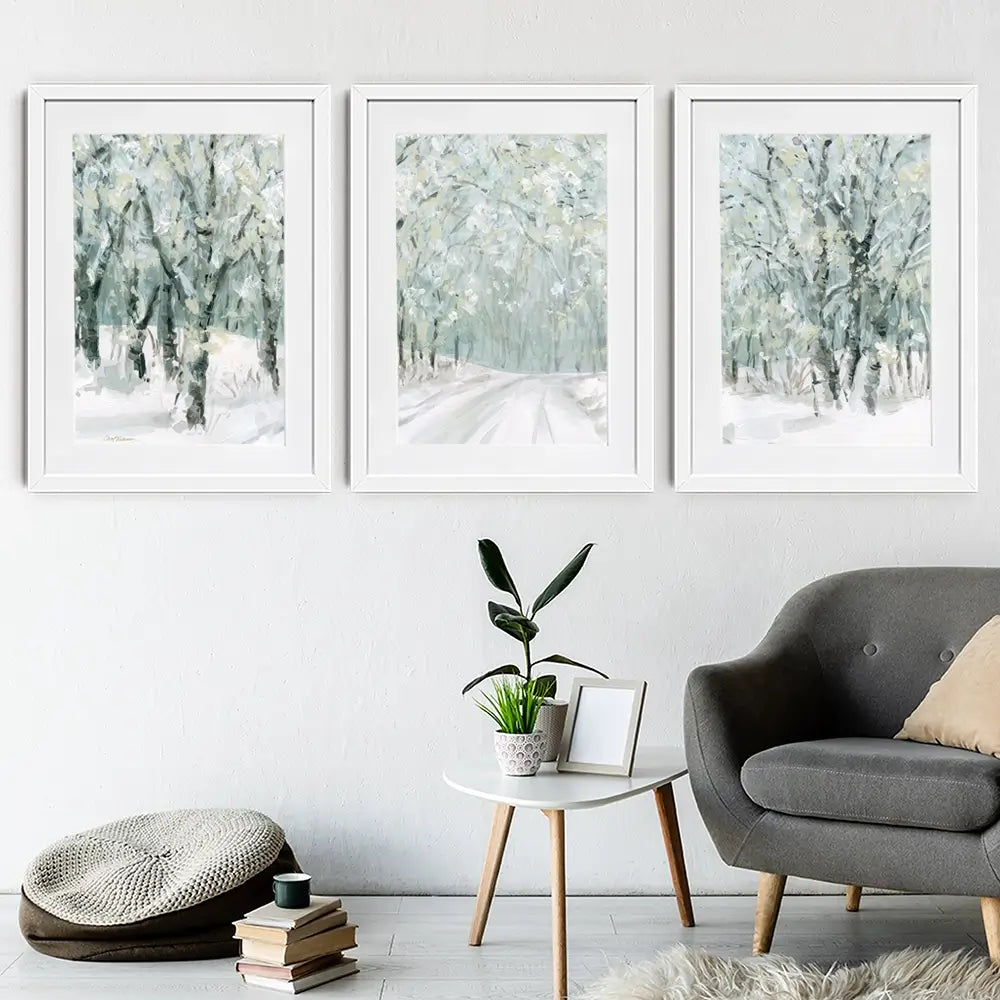 Winter Lane Framed Art Print Trio Winter Lane Framed Art Print Trio wall art product Carol Robinson