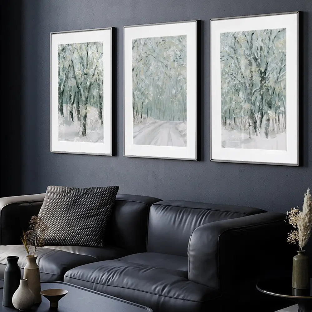 Winter Lane Framed Art Print Trio Winter Lane Framed Art Print Trio wall art product Carol Robinson