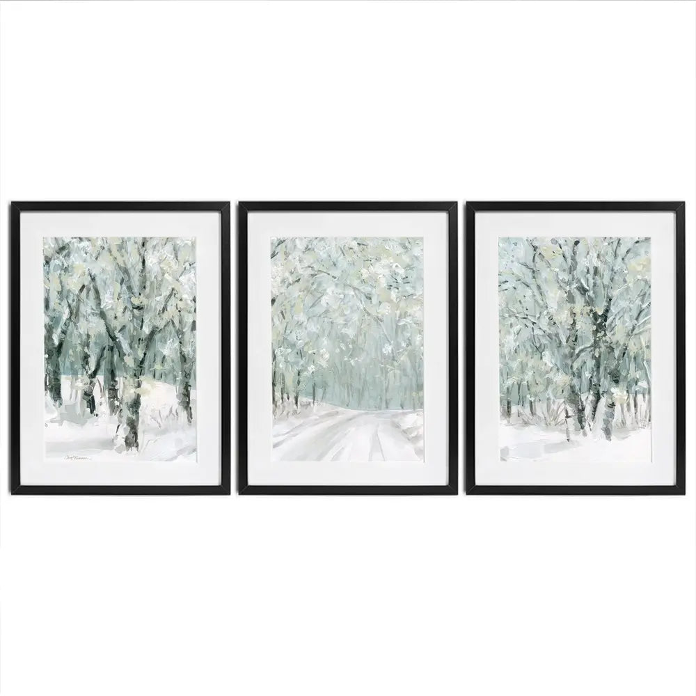 Winter Lane Framed Art Print Trio Winter Lane Framed Art Print Trio wall art product Carol Robinson