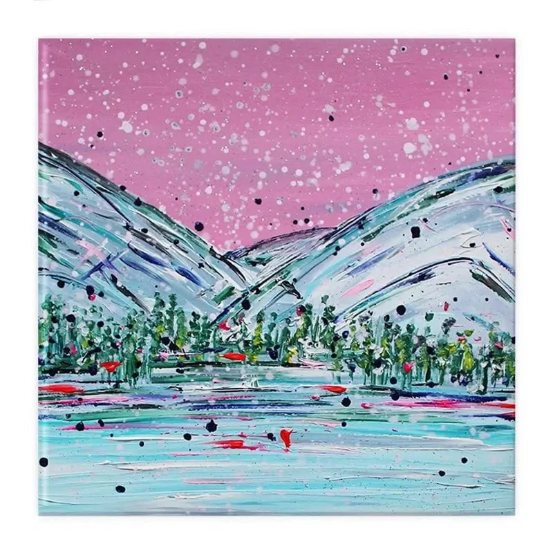 Winter Mountain Escape Canvas Print Winter Mountain Escape Canvas Print wall art product Charlotte Anna Reed