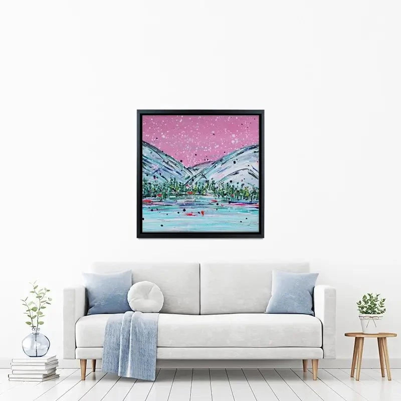 Winter Mountain Escape Canvas Print Winter Mountain Escape Canvas Print wall art product Charlotte Anna Reed
