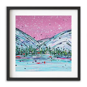 Winter Mountain Escape Framed Art Print Winter Mountain Escape Framed Art Print wall art product Charlotte Anna Reed