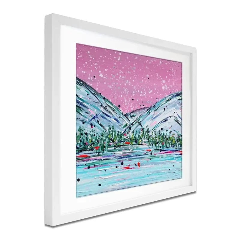 Winter Mountain Escape Framed Art Print Winter Mountain Escape Framed Art Print wall art product Charlotte Anna Reed