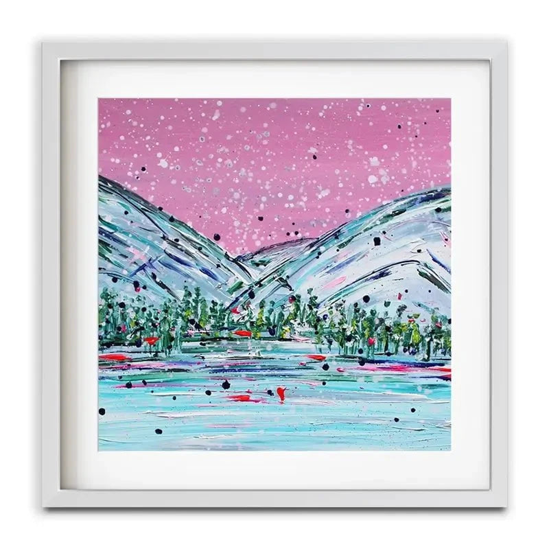 Winter Mountain Escape Framed Art Print Winter Mountain Escape Framed Art Print wall art product Charlotte Anna Reed