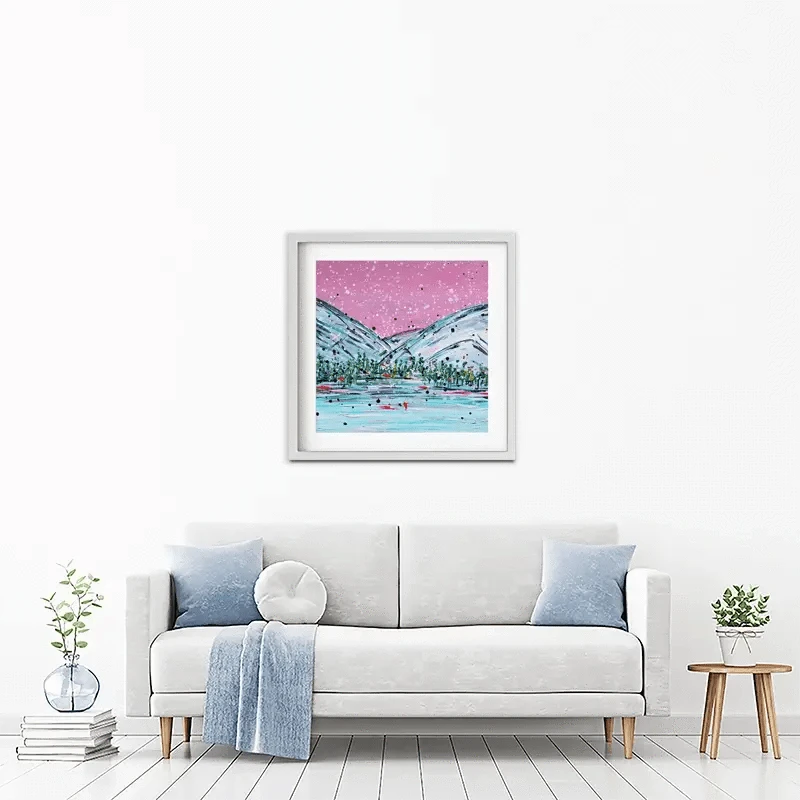Winter Mountain Escape Framed Art Print Winter Mountain Escape Framed Art Print wall art product Charlotte Anna Reed