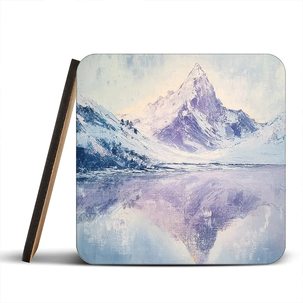 Winter Mountains Coaster Set Winter Mountains Coaster Set wall art product Tanya Ocean