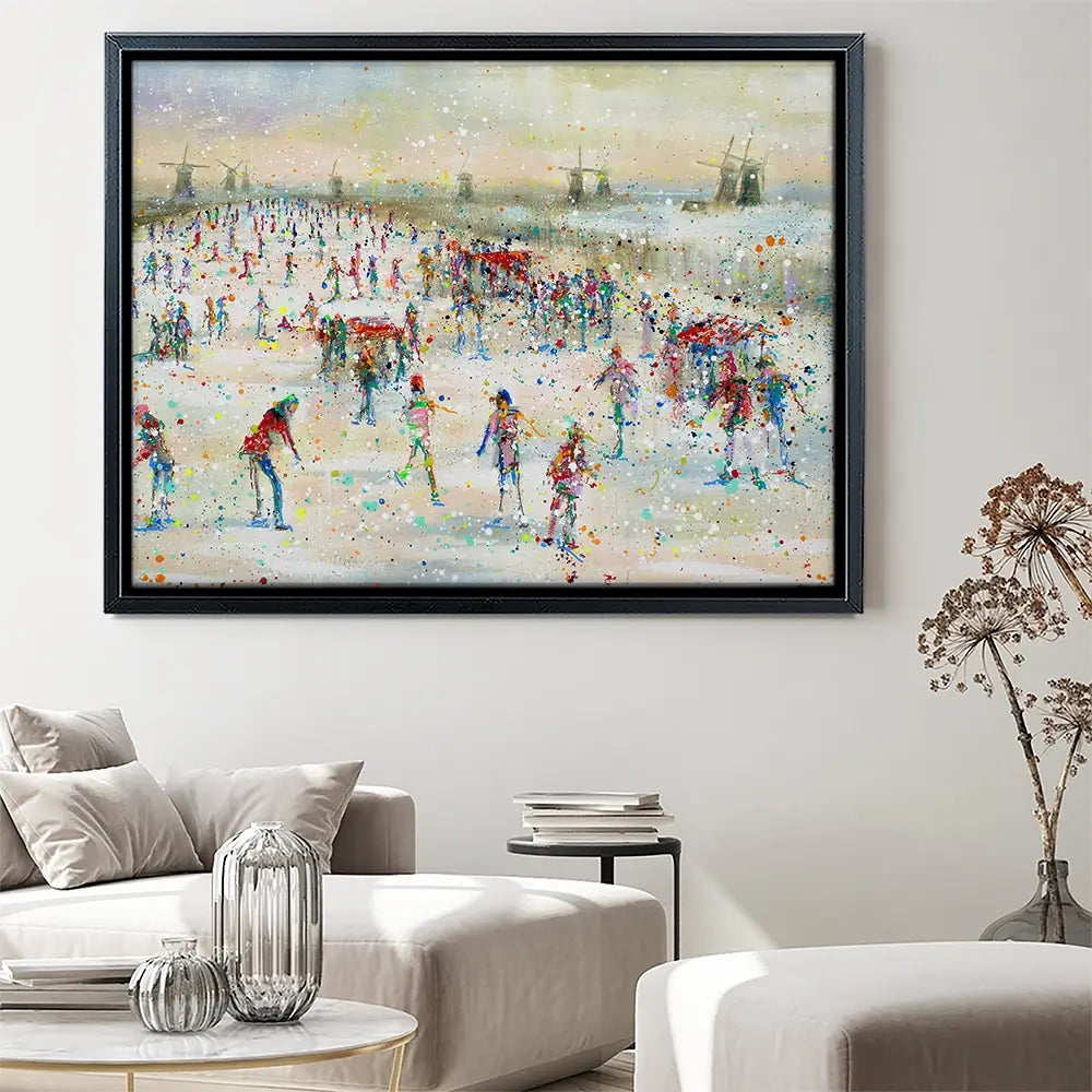 Winter People Canvas Print Winter People Canvas Print wall art product Studio Paint-Ing
