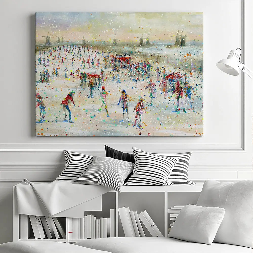 Winter People Canvas Print Winter People Canvas Print wall art product Studio Paint-Ing
