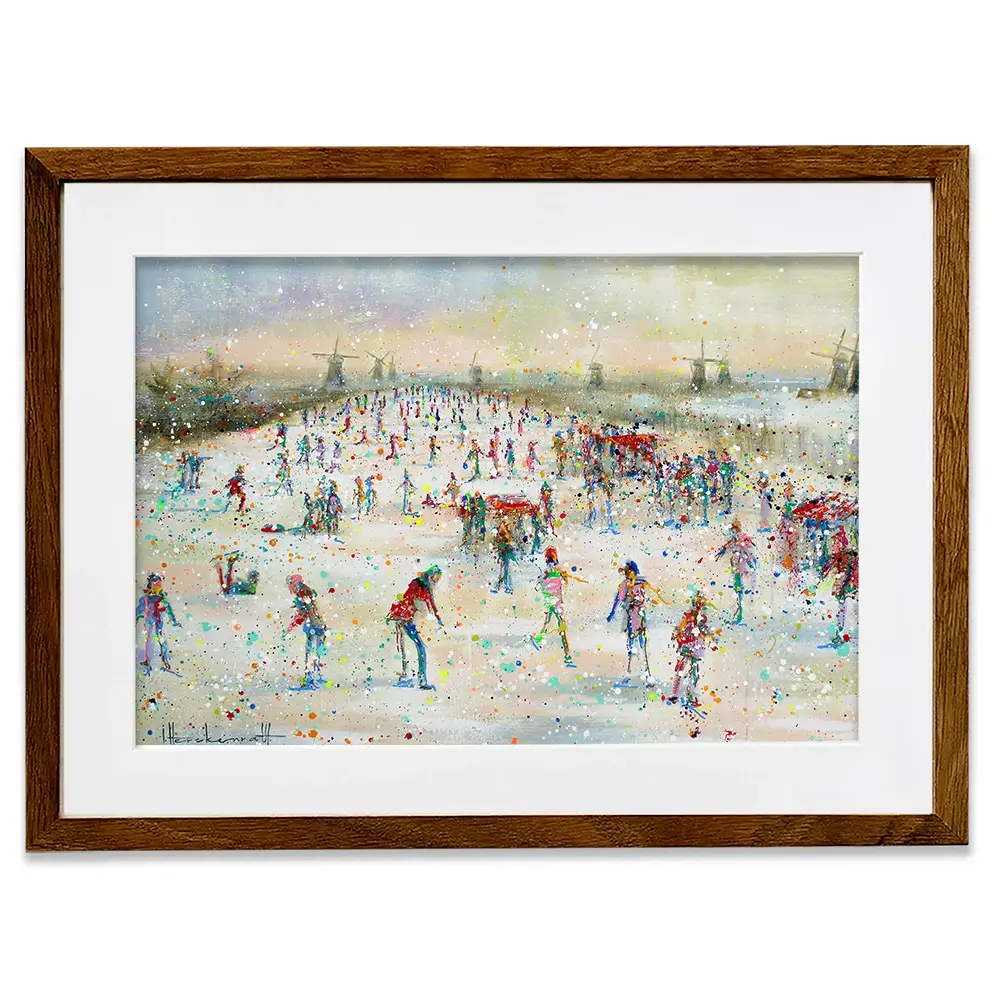 Winter People Framed Art Print Winter People Framed Art Print wall art product Studio Paint-Ing