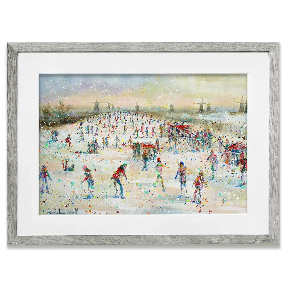 Winter People Framed Art Print Winter People Framed Art Print wall art product Studio Paint-Ing