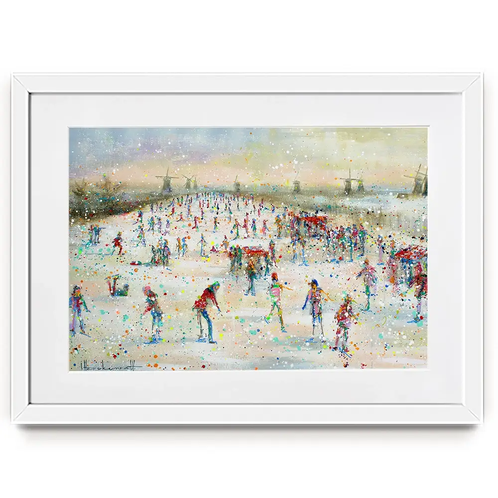 Winter People Framed Art Print Winter People Framed Art Print wall art product Studio Paint-Ing