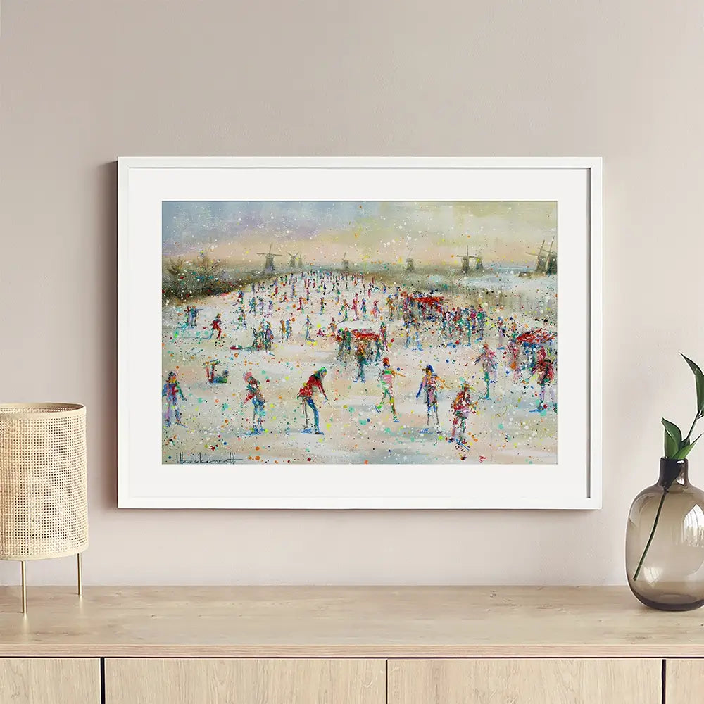 Winter People Framed Art Print Winter People Framed Art Print wall art product Studio Paint-Ing