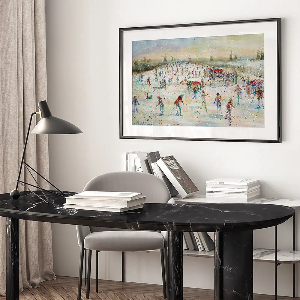 Winter People Framed Art Print Winter People Framed Art Print wall art product Studio Paint-Ing
