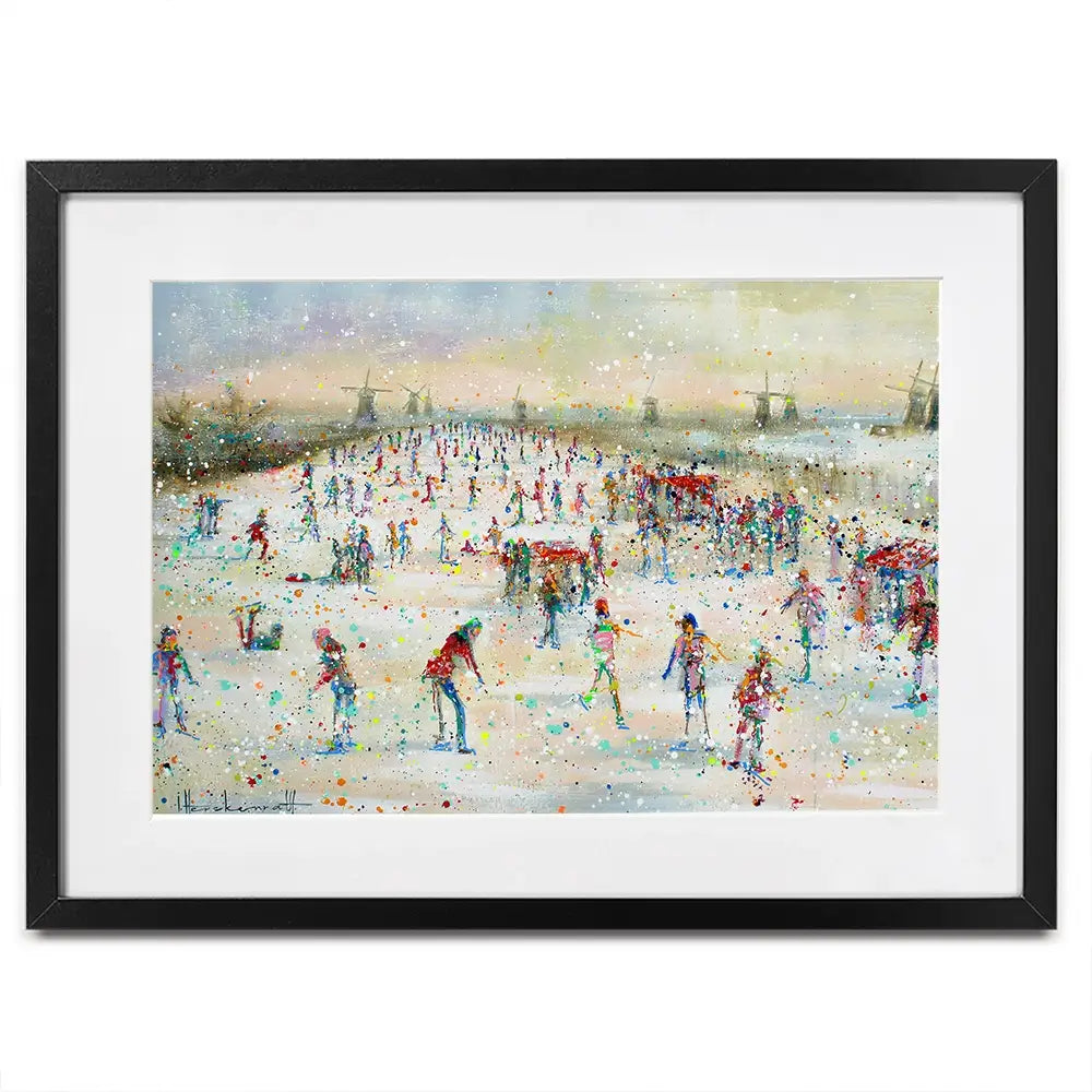 Winter People Framed Art Print Winter People Framed Art Print wall art product Studio Paint-Ing