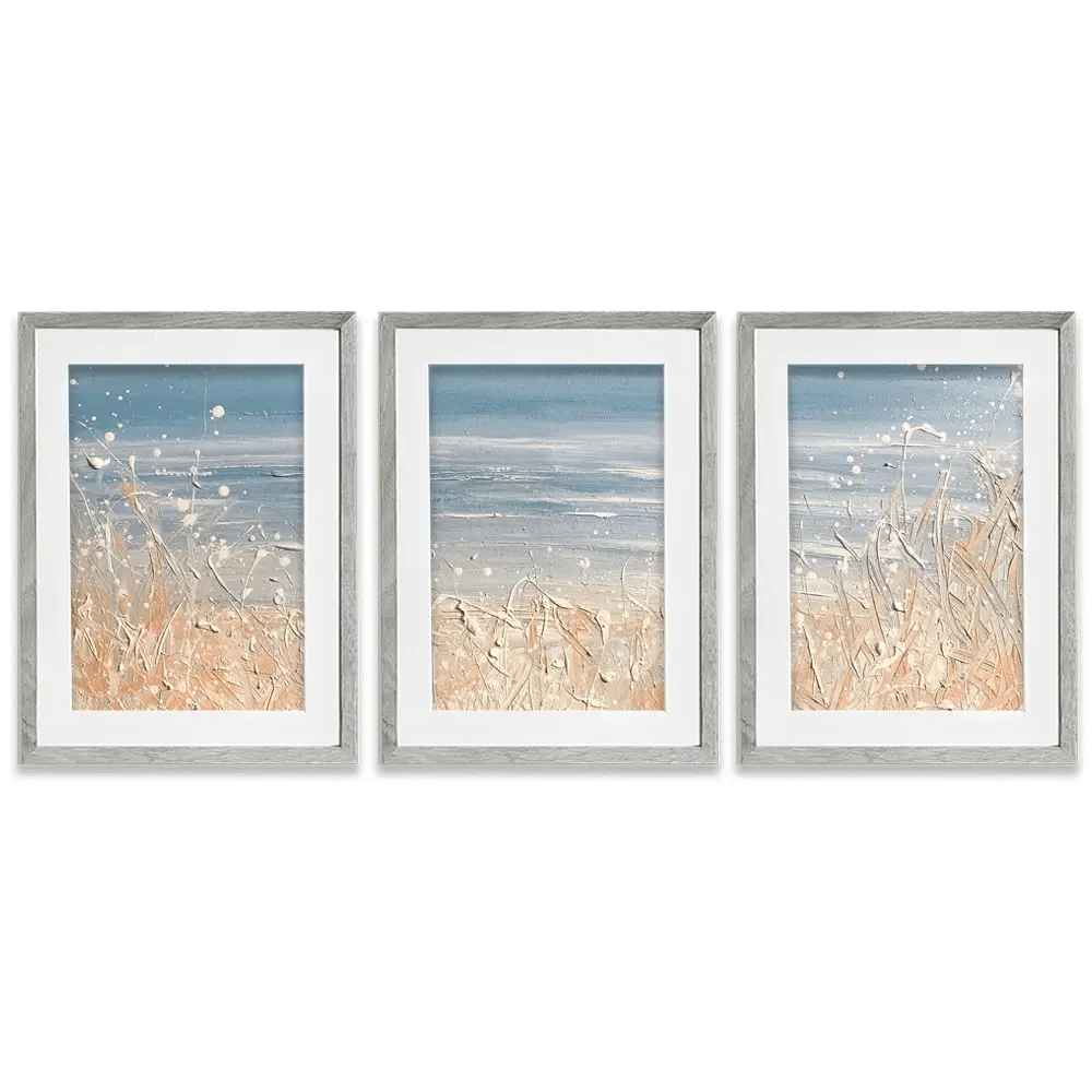 Winter Sea Framed Art Print Trio Winter Sea Framed Art Print Trio wall art product Charlotte Anna Reed