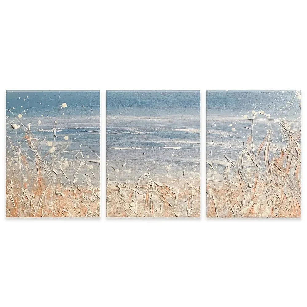 Winter Sea Trio Canvas Print Winter Sea Trio Canvas Print wall art product Charlotte Anna Reed
