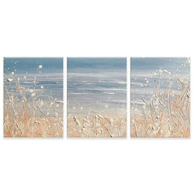 Winter Sea Trio Canvas Print Winter Sea Trio Canvas Print wall art product Charlotte Anna Reed