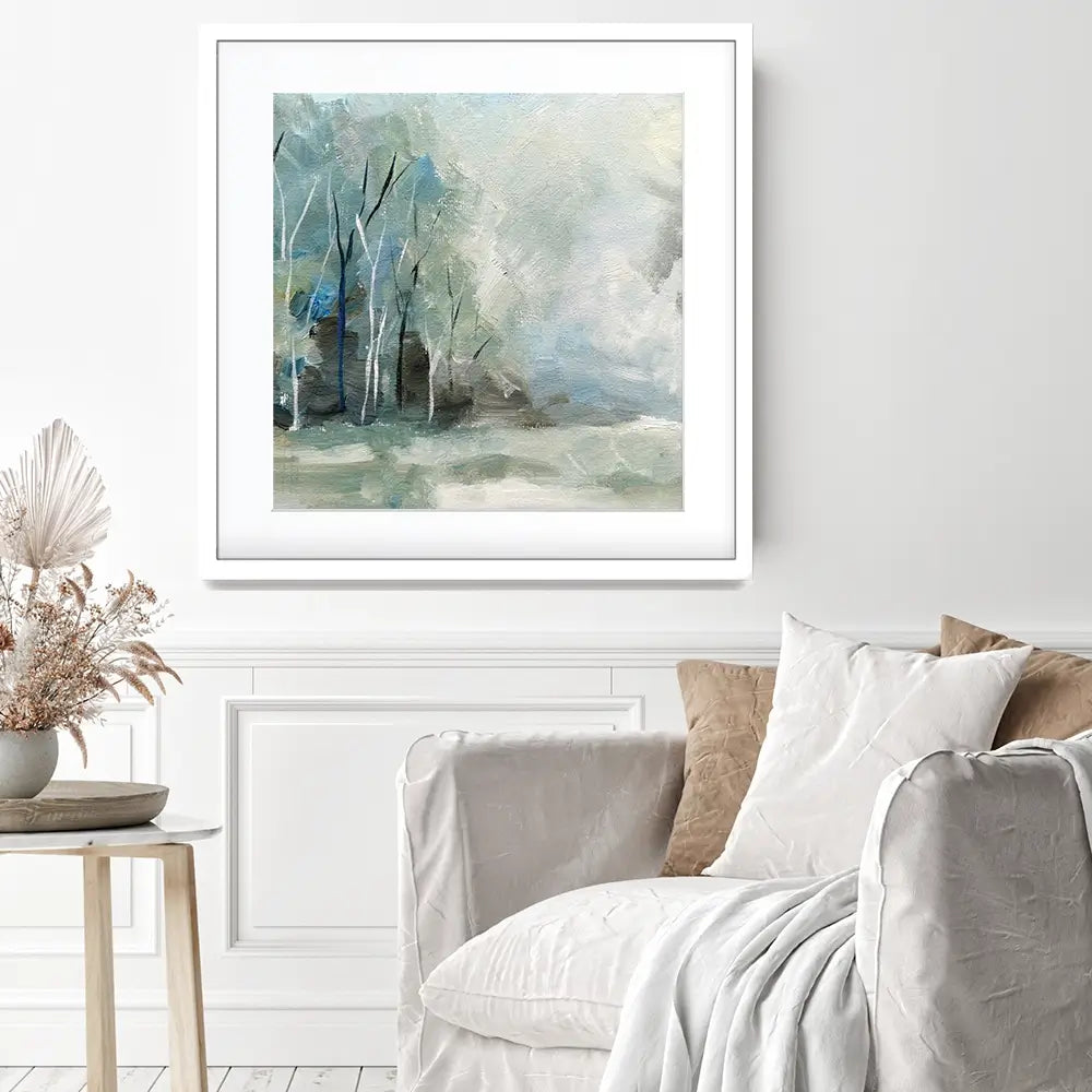Winter Tones Square Framed Art Print Winter Tones Square Framed Art Print wall art product Galarta / Shutterstock