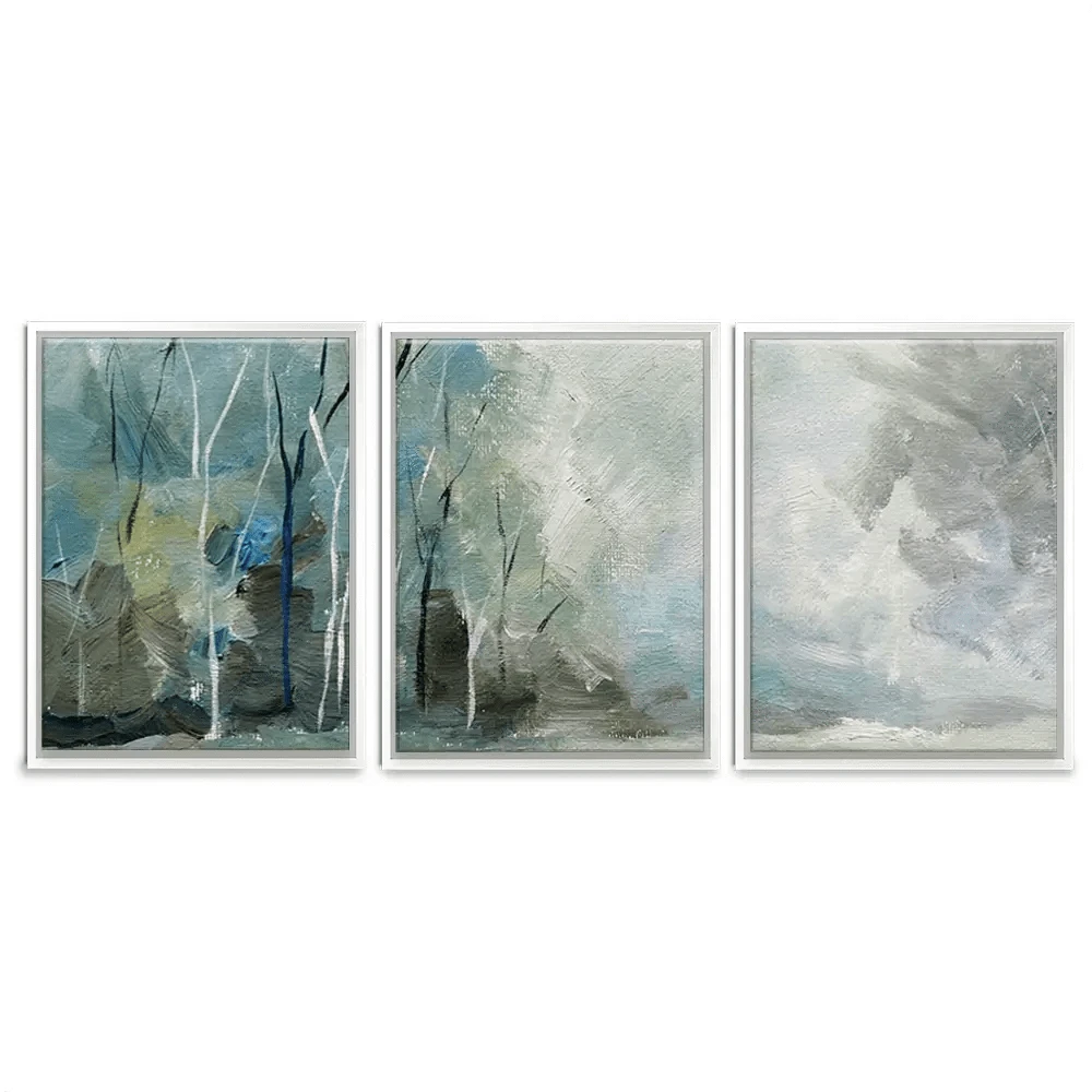 Winter Tones Trio Canvas Print Winter Tones Trio Canvas Print wall art product Galarta / Shutterstock
