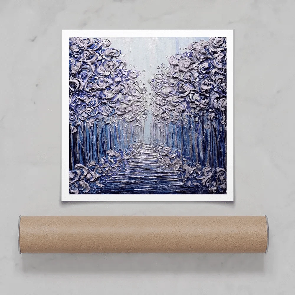 Winter Wonderland Square Art Print Winter Wonderland Square Art Print wall art product Nada Khatib