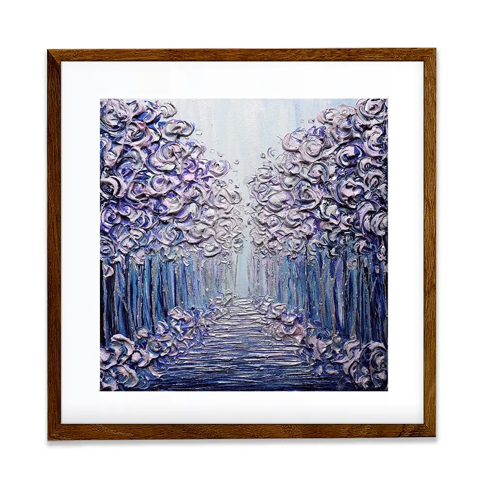 Winter Wonderland Square Framed Art Print Winter Wonderland Square Framed Art Print wall art product Nada Khatib