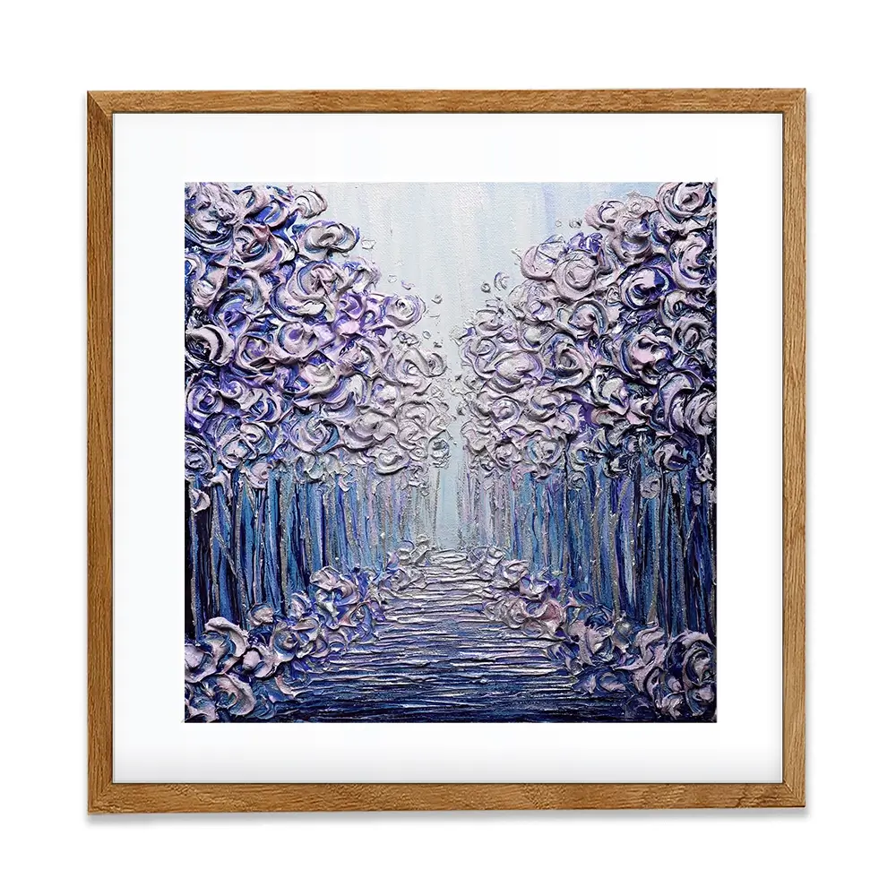 Winter Wonderland Square Framed Art Print Winter Wonderland Square Framed Art Print wall art product Nada Khatib