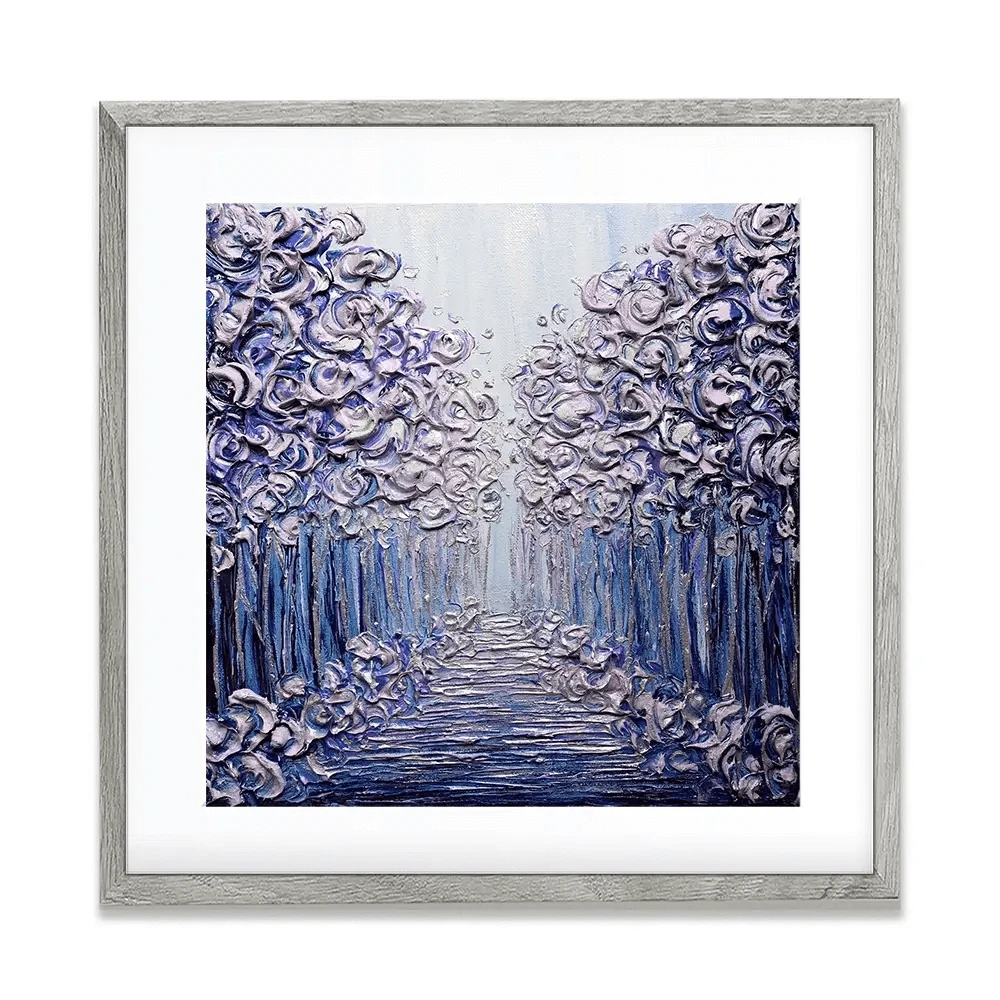 Winter Wonderland Square Framed Art Print Winter Wonderland Square Framed Art Print wall art product Nada Khatib