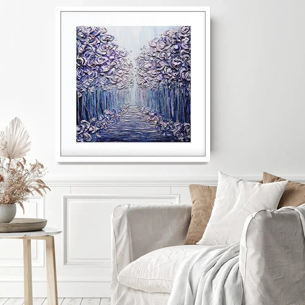 Winter Wonderland Square Framed Art Print Winter Wonderland Square Framed Art Print wall art product Nada Khatib