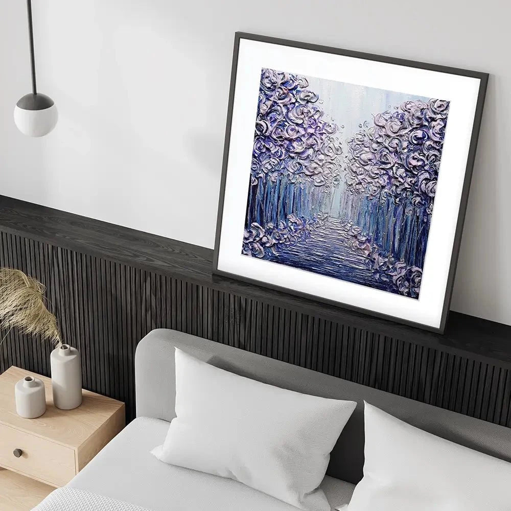 Winter Wonderland Square Framed Art Print Winter Wonderland Square Framed Art Print wall art product Nada Khatib