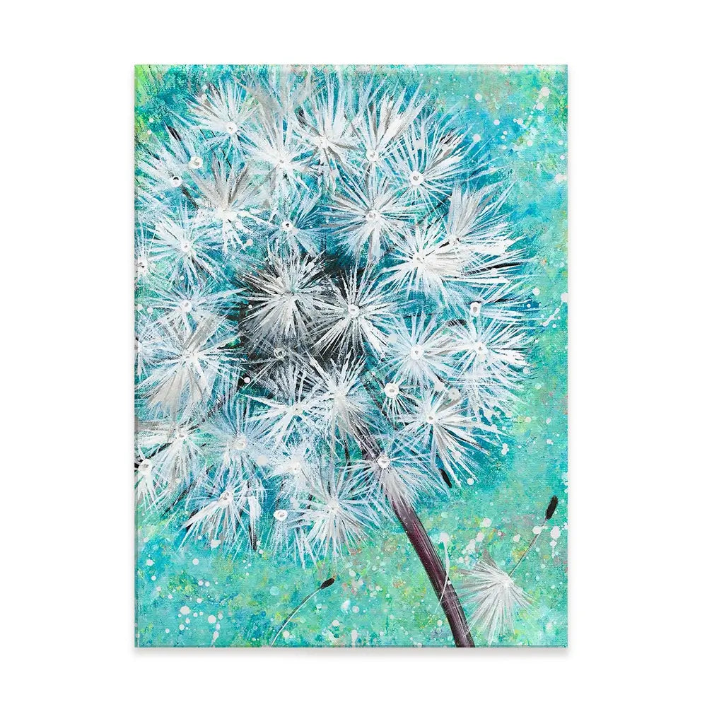 Wish Flower Canvas Print Wish Flower Canvas Print wall art product Emma LC Art