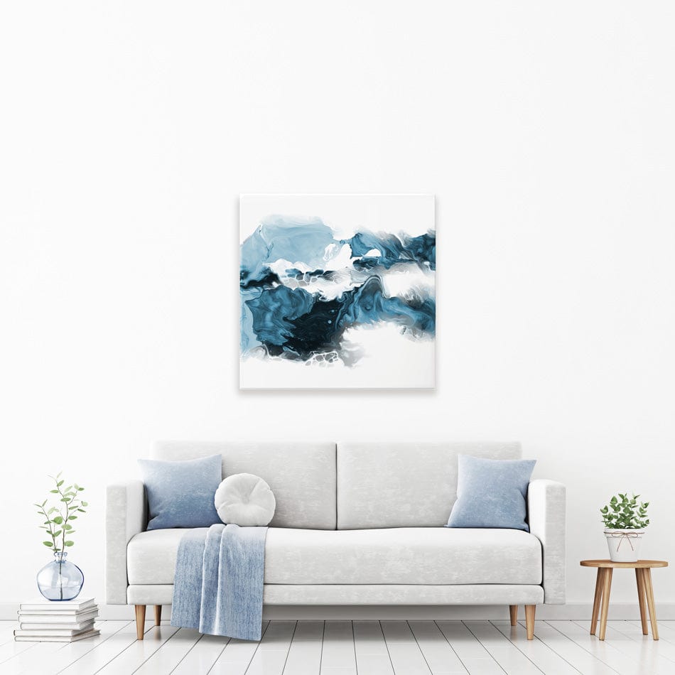 Wispy Blue Square Canvas Print wall art product allart / Shutterstock