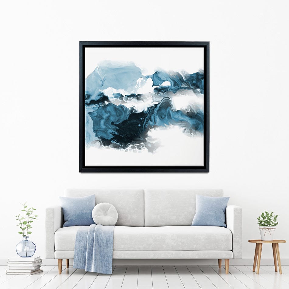 Wispy Blue Square Canvas Print wall art product allart / Shutterstock