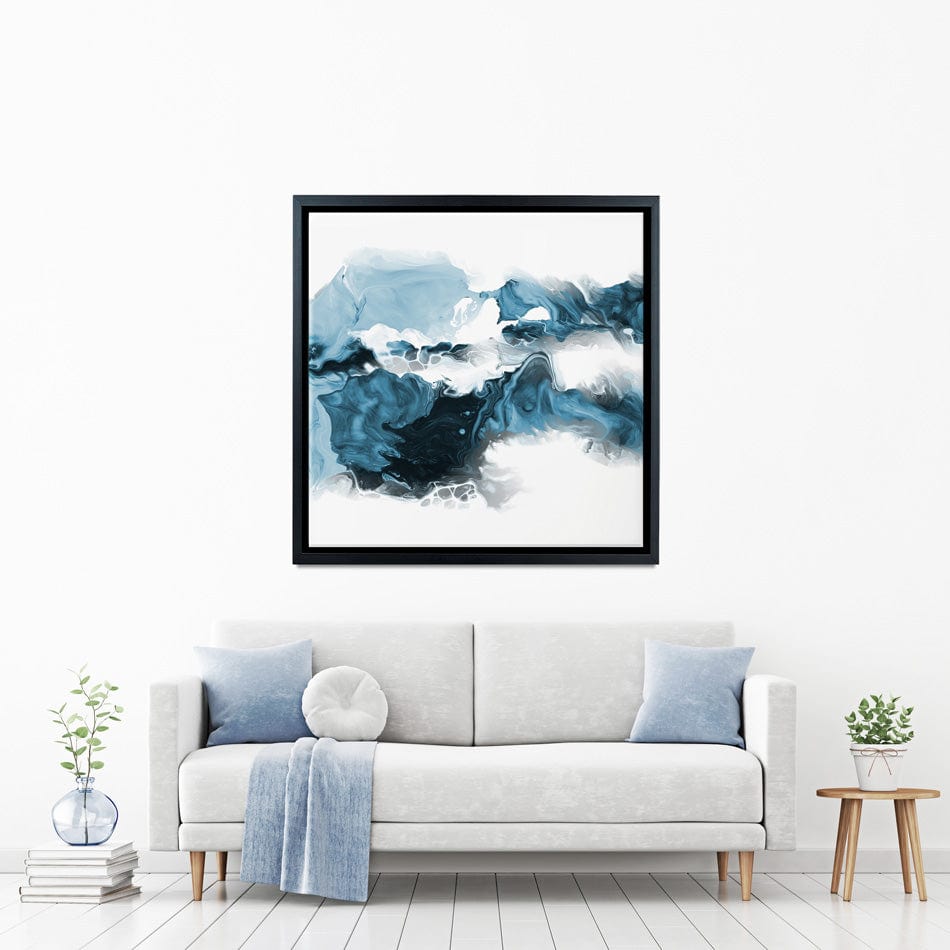 Wispy Blue Square Canvas Print wall art product allart / Shutterstock