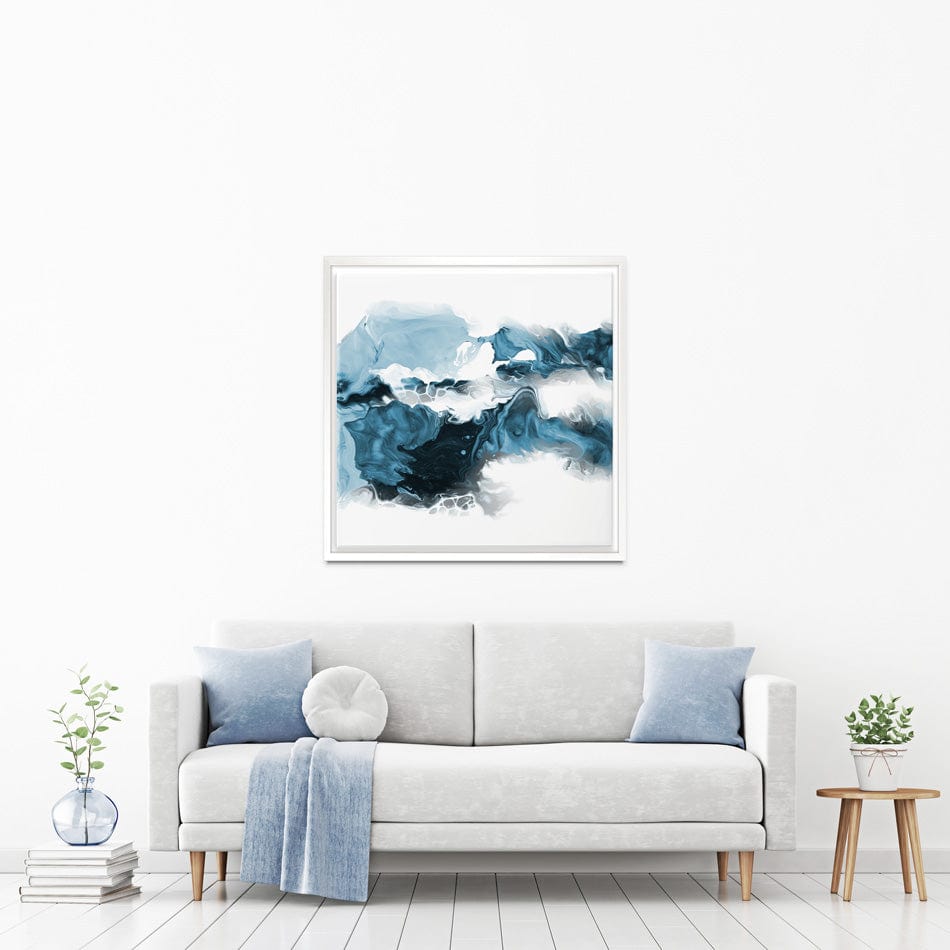Wispy Blue Square Canvas Print wall art product allart / Shutterstock