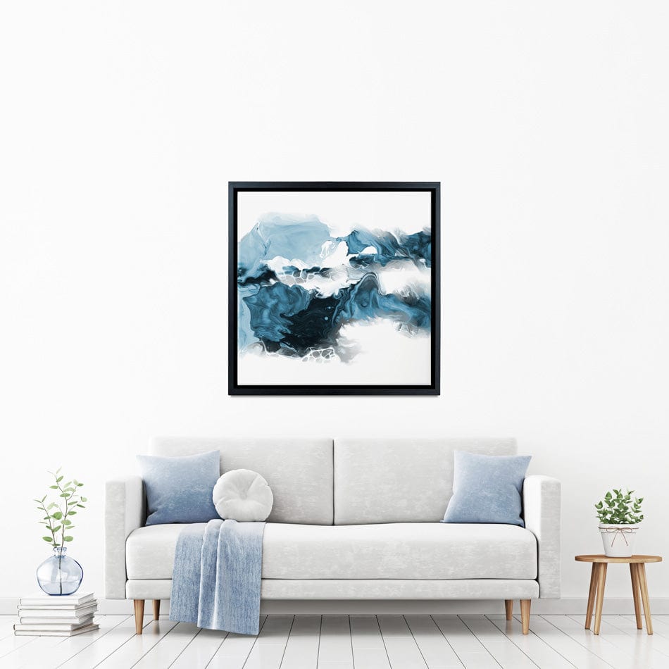 Wispy Blue Square Canvas Print wall art product allart / Shutterstock