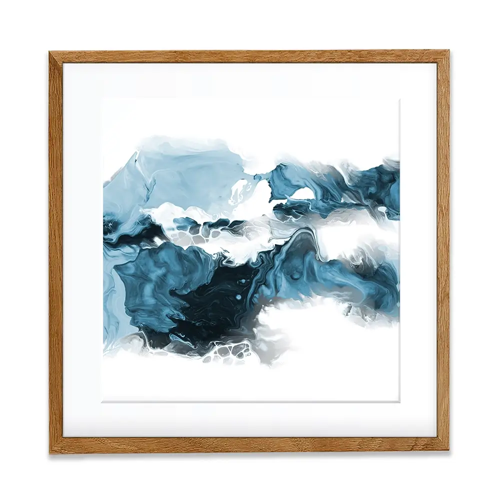 Wispy Blue Square Framed Art Print Wispy Blue Square Framed Art Print wall art product allart / Shutterstock