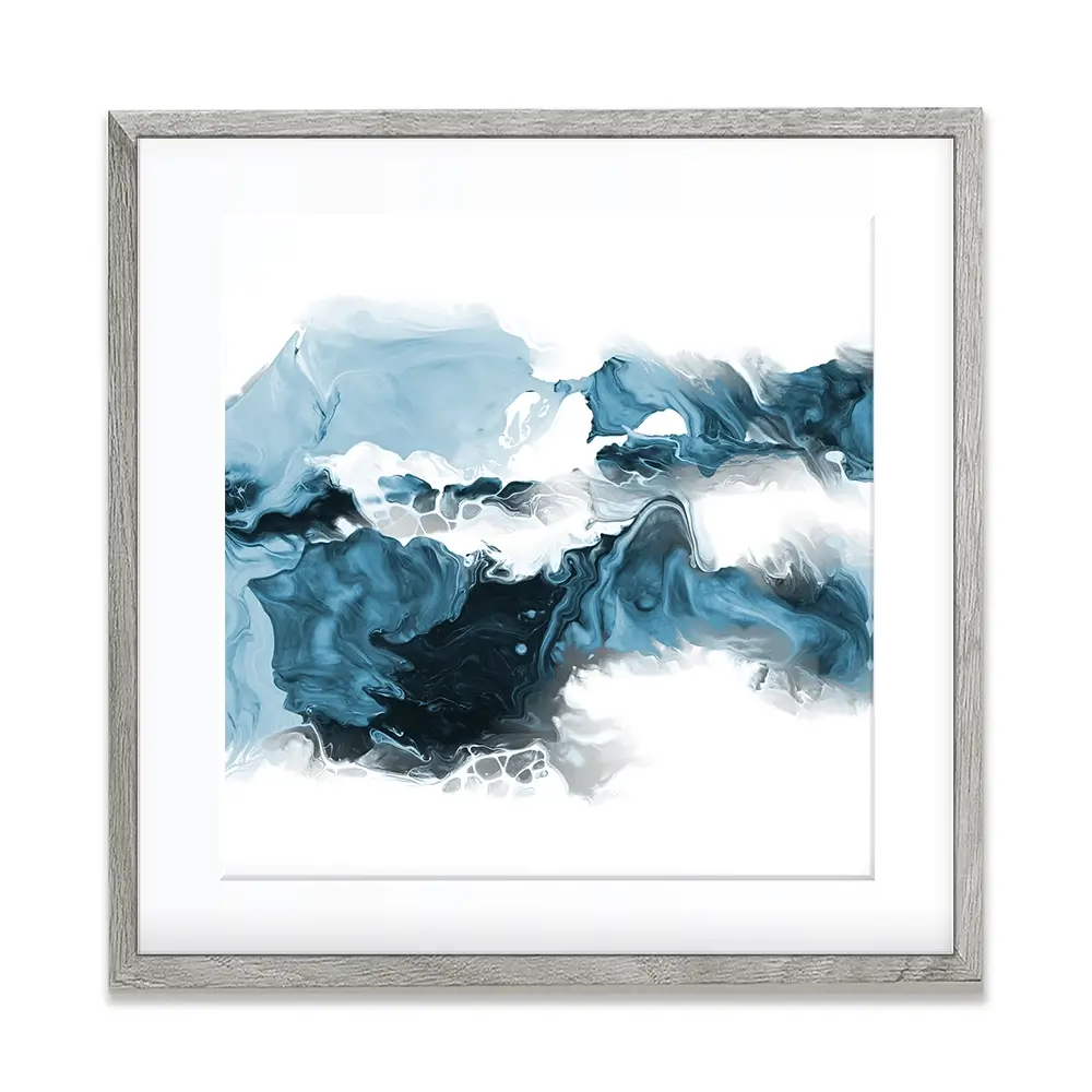 Wispy Blue Square Framed Art Print Wispy Blue Square Framed Art Print wall art product allart / Shutterstock