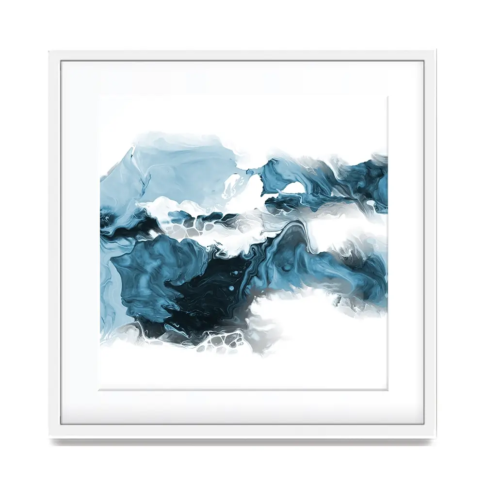 Wispy Blue Square Framed Art Print Wispy Blue Square Framed Art Print wall art product allart / Shutterstock