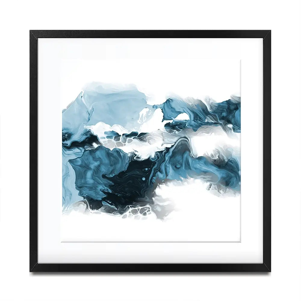 Wispy Blue Square Framed Art Print Wispy Blue Square Framed Art Print wall art product allart / Shutterstock